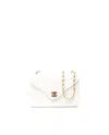 Chanel Classic Single Flap Bag In White