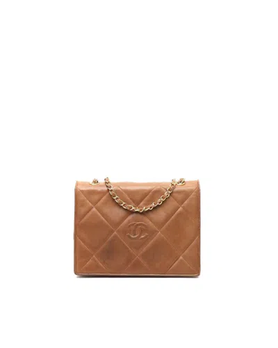 Chanel Classic Single Full Flap Bag In Brown