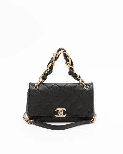 Pre-owned Chanel Classic Small Chain Flap Bag In Black