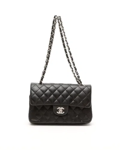 Pre-owned Chanel Classic Small Double Flap Bag In Black