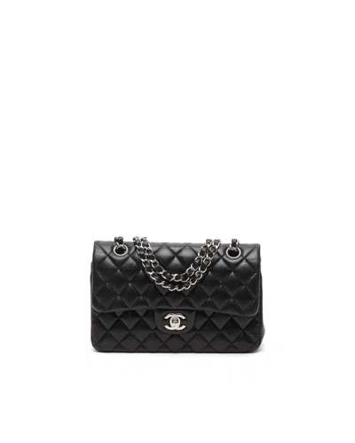 Pre-owned Chanel Classic Small Double Flap Bag In Black