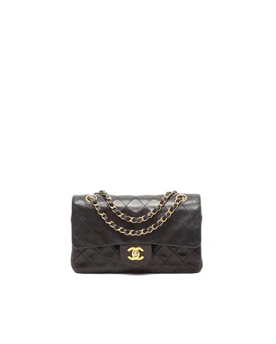 Pre-owned Chanel Classic Small Double Flap Bag In Black