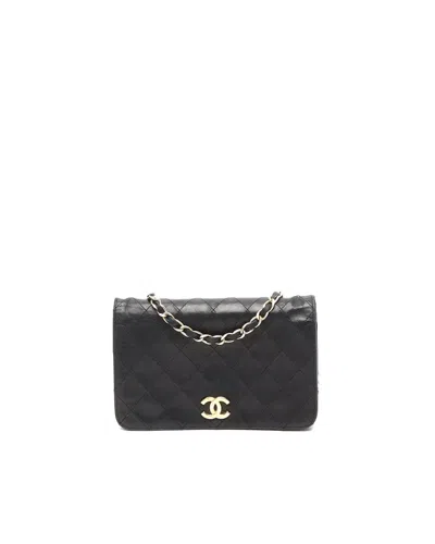 Chanel Classic Small Full Flap Bag In Black