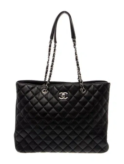 Pre-owned Chanel Classic Timeless Tote In Black