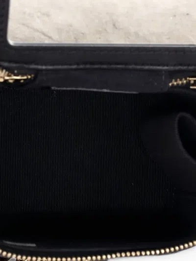Pre-owned Chanel Classic Top Handle Vanity Case With Chain Quilted Lambskin Mini Crossbody Bag In Black