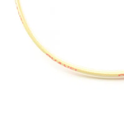 Pre-owned Chanel Clear Yellow Cotton Vinyl Necklace () In Multi