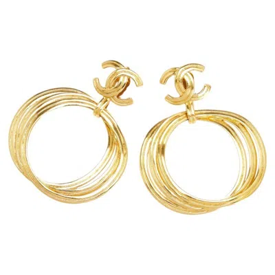 Pre-owned Chanel Clip Earrings () In Gold