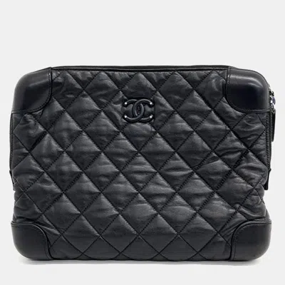Pre-owned Chanel Clutch Bag In Black