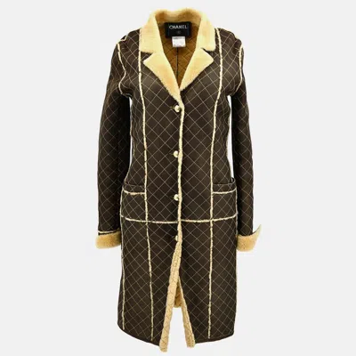 Pre-owned Chanel Coat Brown #34
