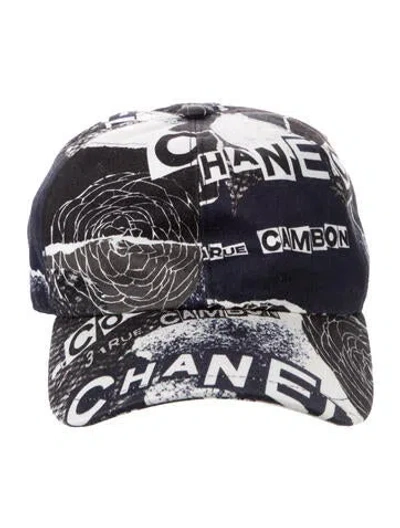 Pre-owned Chanel Coco Baseball Cap In Blue