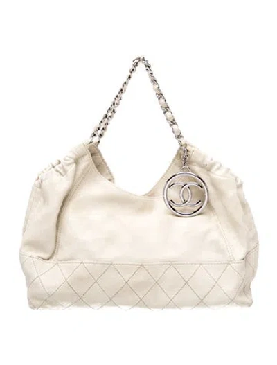 Pre-owned Chanel Coco Cabas Tote In Neutral