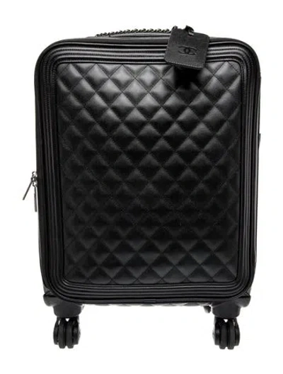Pre-owned Chanel Coco Case Trolley In Black