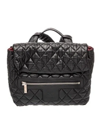 Pre-owned Chanel Coco Cocoon Backpack In Black