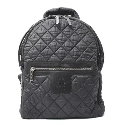 Pre-owned Chanel Coco Cocoon Black Nylon Backpack ()