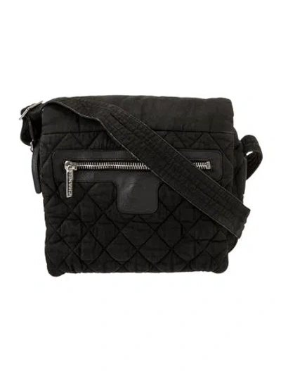 Pre-owned Chanel Coco Cocoon Messenger Bag In Black