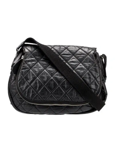 Pre-owned Chanel Coco Cocoon Messenger Bag In Black