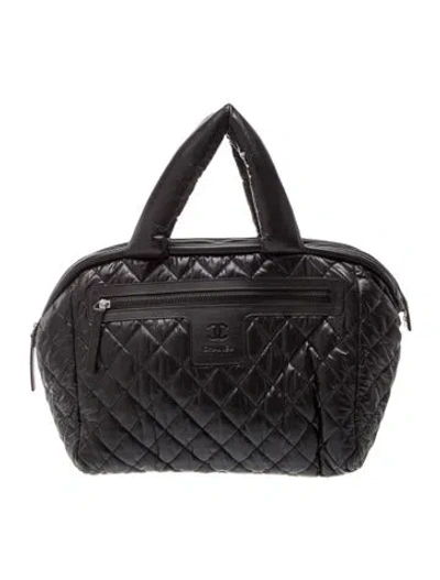 Pre-owned Chanel Coco Cocoon Reversible Tote In Black