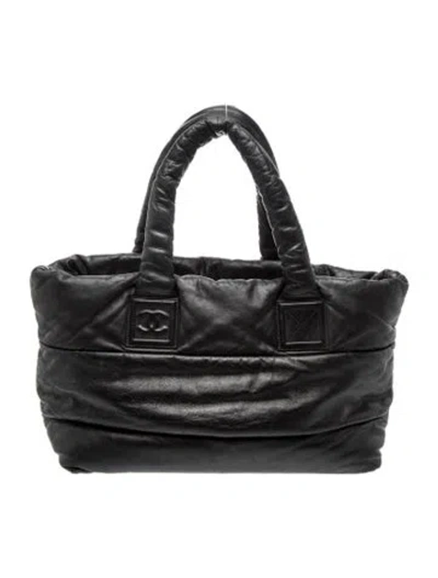Pre-owned Chanel Coco Cocoon Tote In Black