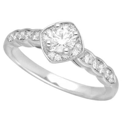 Pre-owned Chanel Coco Crush Diamond 0.30ct E-vvs1-3ex Platinum Ring Us 5 3/4 In Multi