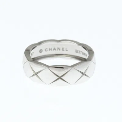 Pre-owned Chanel Coco Crush Gold Ring Jewelry () In Silver