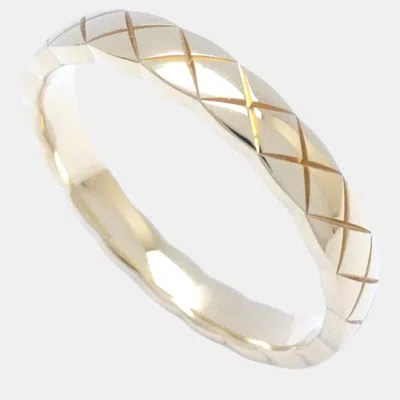 Pre-owned Chanel Coco Crush Mini Ring 18k Yg Yellow Gold Gold Metal