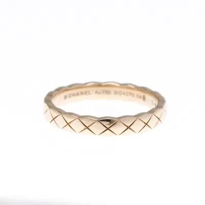 Pre-owned Chanel Coco Crush Pink Ring Jewelry () In Gold