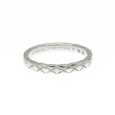 Pre-owned Chanel Coco Crush Platinum Ring Jewelry () In Silver