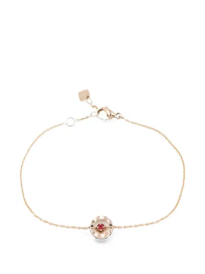 Pre-owned Chanel Coco Crush Ruby Bracelet In Gold