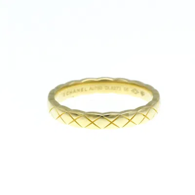 Pre-owned Chanel Coco Crush Yellow Ring Jewelry () In Gold