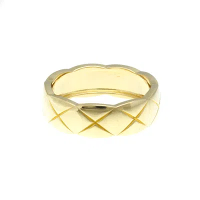 Pre-owned Chanel Coco Crush Yellow Ring Jewelry () In Gold