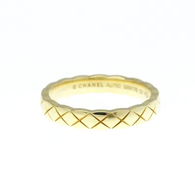 Pre-owned Chanel Coco Crush Yellow Ring Jewelry () In Gold