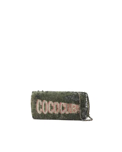 Chanel Coco Cuba Sequin Shoulder Bag In Green