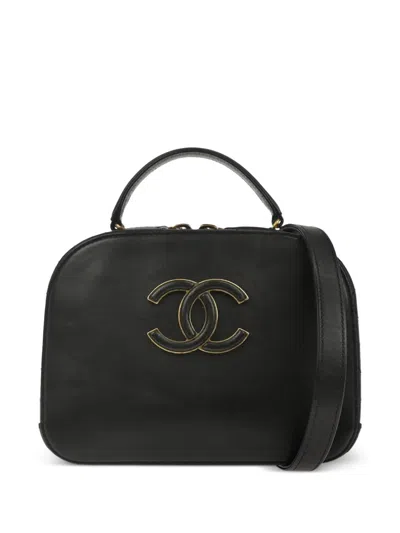 Pre-owned Chanel Coco Curve Tote Bag In Black
