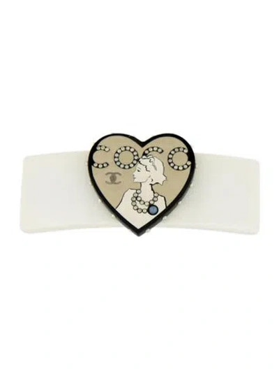 Pre-owned Chanel Coco Hair Clip In Neutral