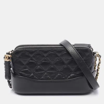 Pre-owned Chanel Coco Mark Bag In Black