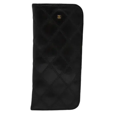 Pre-owned Chanel Coco Mark Black Lizard Wallet  ()