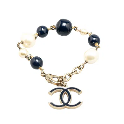 Pre-owned Chanel Coco Mark Bracelet In Blue