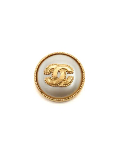 Chanel Coco Mark Brooch In Gold