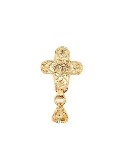 Chanel Coco Mark Brooch In Gold