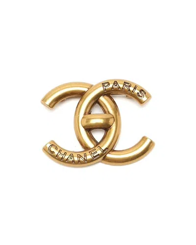 Chanel Coco Mark Brooch In Gold