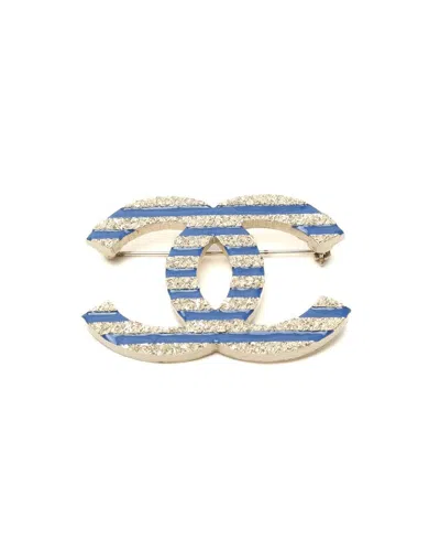 Pre-owned Chanel Coco Mark Brooch In Multi
