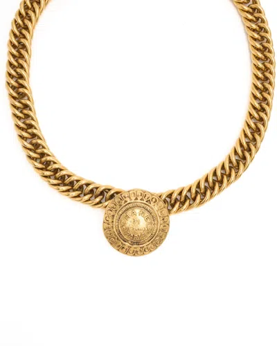 Pre-owned Chanel Coco Mark Cambon Choker In Gold