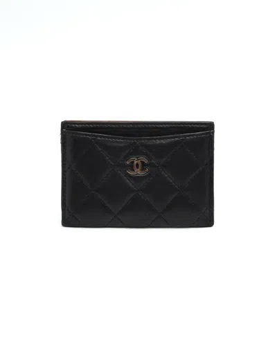 Pre-owned Chanel Coco Mark Card Holder