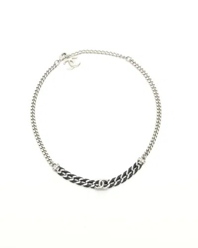 Pre-owned Chanel Coco Mark Chain Necklace In Multi