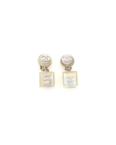 Pre-owned Chanel Coco Mark Clip-on Earrings