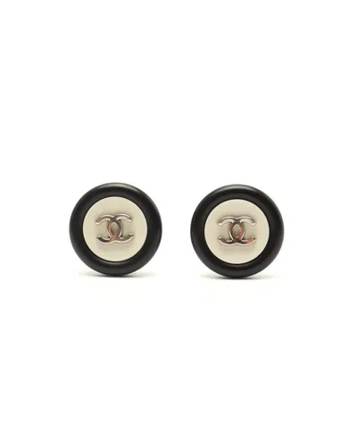 Pre-owned Chanel Coco Mark Clip-on Earrings In Multi