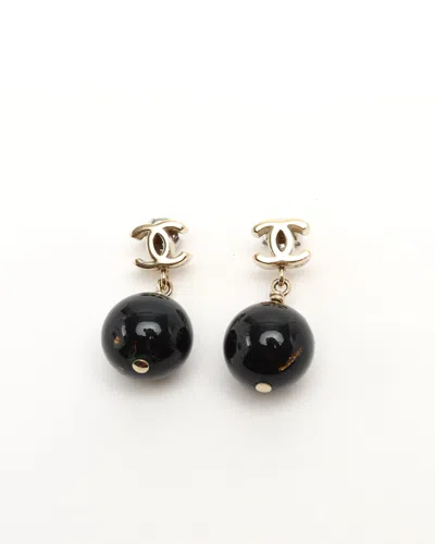 Pre-owned Chanel Coco Mark Dangling Earrings