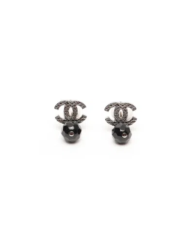 Pre-owned Chanel Coco Mark Dangling Earrings