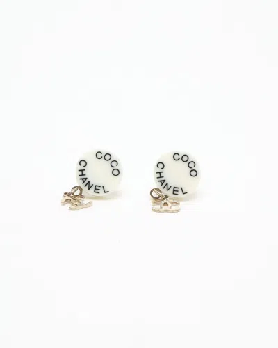 Pre-owned Chanel Coco Mark Dangling Earrings