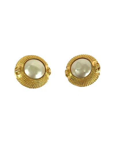 Chanel Coco Mark Earrings (authentic Pre-loved) In Gold
